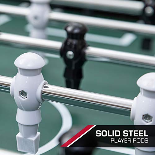 EastPoint Sports Official Competition Size Deluxe Foosball Table for Multiplayer Indoor Play - Includes 4 Foosballs