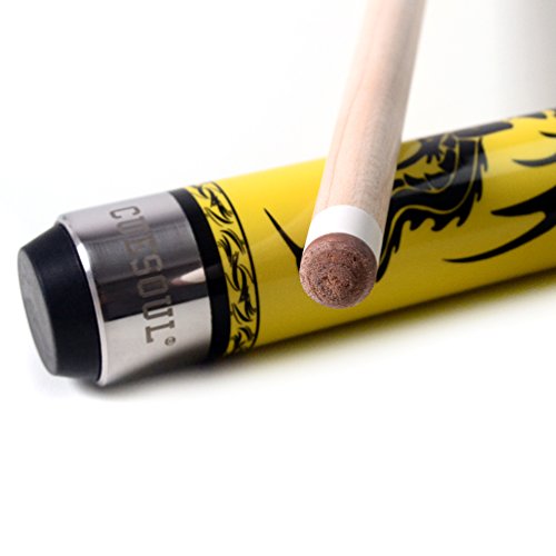 CUESOUL SOOCOO Series 58" 19oz Maple Pool Cue - color: Yellow, size: 12.75mm
