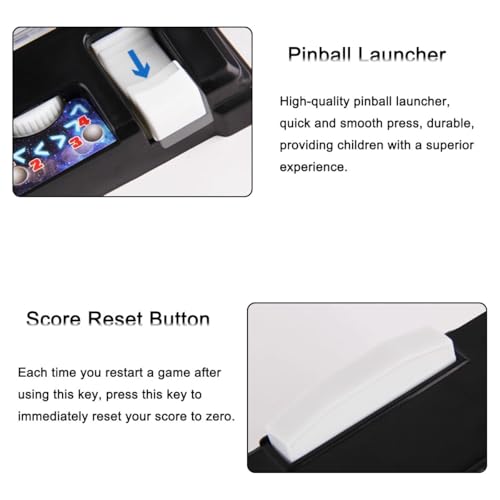 Tabletop Electronic Pinball Game, Desktop Ball Shooting Toy, Kids Mini Pinball Game Machine, Arcade Pinball Machine