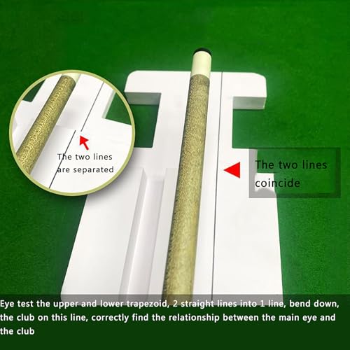 Billiards Stroke Trainer, Billiards Training Aid, Billiard Aiming Practice Tool with Cue Ball Impact Detection Function, Multiple Practice Modes and Posture Correction, for Beginners, Players