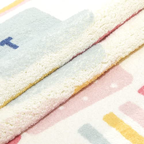 Topotdor Rainbow Sky Hopscotch Game Rugs,Kids Play Area Rugs Soft Floor Carpet for Bedroom Playroom Nursery,Great Gift for Girls & Boys,47" x 71" - size: 47" x 71"