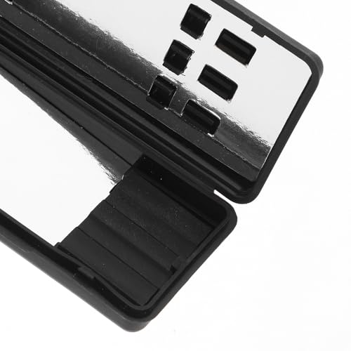 TOYANDONA Soft Tip Darts Storage Case with Point and Rod Holder Portable Hard Plastic Dart Carrying Box for Travel and Accessories Compact Black Organizer