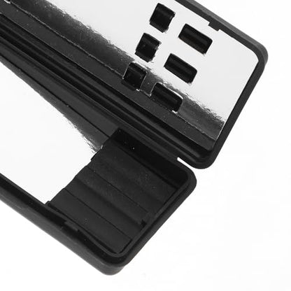 TOYANDONA Soft Tip Darts Storage Case with Point and Rod Holder Portable Hard Plastic Dart Carrying Box for Travel and Accessories Compact Black Organizer