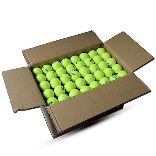 Magicorange Tennis Balls, Advanced Training Tennis Balls Practice Balls, Pet Dog Playing Balls, Come with Mesh Bag for Easy Transport, Good for Beginner Training Ball - color: Yellow, size: 200 Pack
