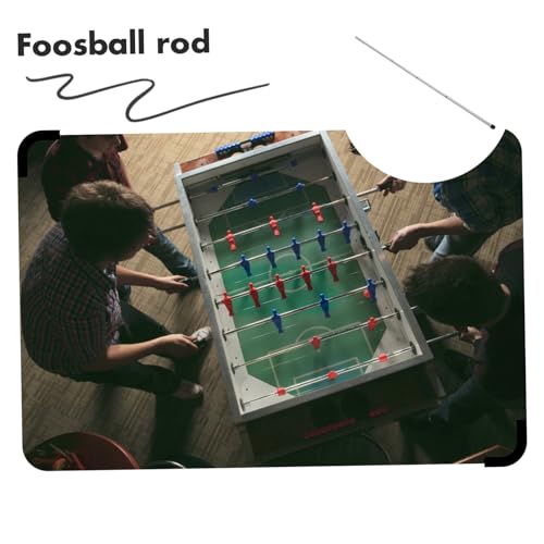 KESYOO Table Soccer Rod Replacement Heavy Duty Pole for Standard Foosball Tables Easy Installation Compatible Models and Construction