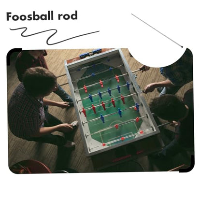 KESYOO Table Soccer Rod Replacement Heavy Duty Pole for Standard Foosball Tables Easy Installation Compatible Models and Construction