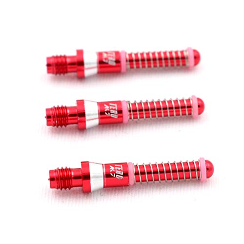 CUESOUL TERO AK7 Aluminum Dart Shafts 25.2mm Built-in Spring Telescopic for Steel Tip Darts and Soft Tip Darts - color: Red