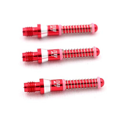CUESOUL TERO AK7 Aluminum Dart Shafts 25.2mm Built-in Spring Telescopic for Steel Tip Darts and Soft Tip Darts - color: Red
