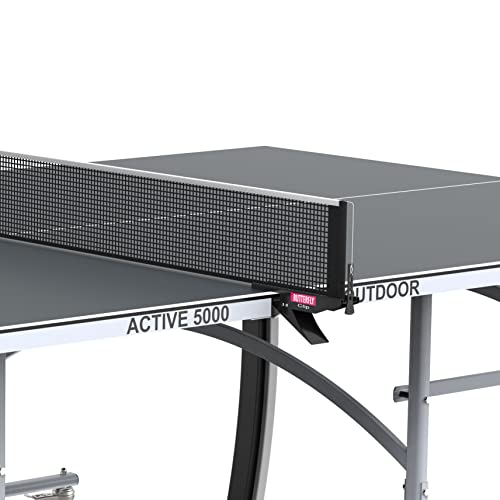 Butterfly Active 5000 Outdoor | Weatherproof Top - Withstands Any Environment | Leave Outdoors Year-Round | Quick Assembly | Regulation 6" Net Set Included | Warranty: Top = 10-Year & Frame = 3-Year