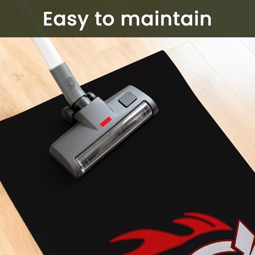 Thmins Darts Mat with Throw Line for Dart Board, Non-Slip Floor Mat with Standard Oche Distances and Protective Surface