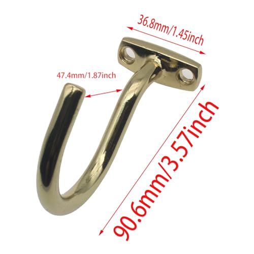 FDXGYH 1pcs Golden Billiard Table Board Cue Holder with 1 Hook for Accessories Storage