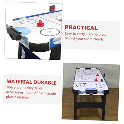 4Pcs Tabletop Hockey Score Keepers with Table Balls Essential Score Counting Units for Air Hockey and Table Games Accurate Scoring Accessories for Family Fun