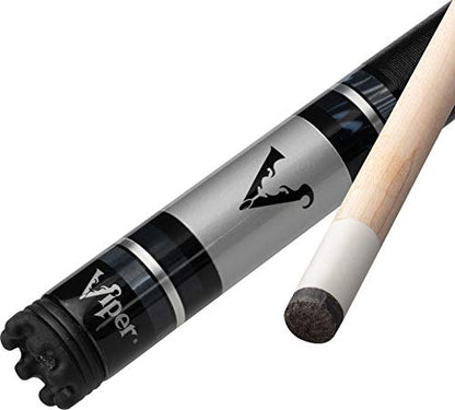 Viper by GLD Products Sinister 58" Pool Cue - color: Dark Brown with Silver, size: 18 Ounce