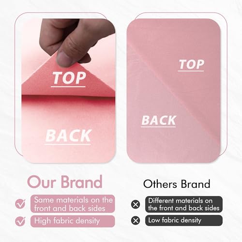 Pool Table Felt Cloth Billiard Cloth with 6 Pcs Cloth Strips and Staple Remover Pool Table Felt Replacement Kit Parts - color: Peachy Pink, size: 7ft