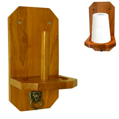 Wall Mounted Hand Chalk Holder Holder, Pool Table Accessory for Game Room, Solid Wood Cone Chalk Holder Made of Solid Hardwood (Oak). Not Included Cone Chalk