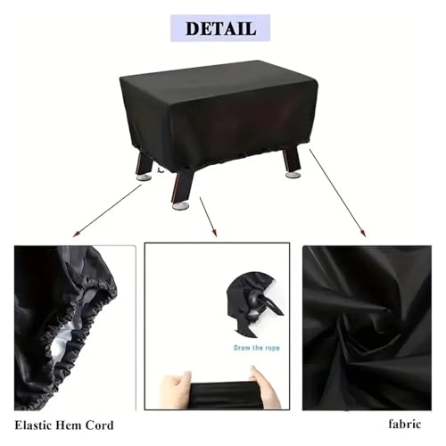 Oxford Fabric Foosball Table Cover - Scratch-Resistant & Durable Outdoor Soccer with Drawstring Closure