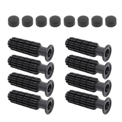 8Pcs Foosball Grips with End Plug Rod Portable Table Soccer Replacement Children