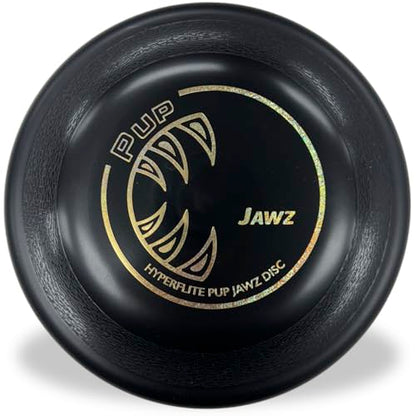 Hyperflite Pup Jawz Puncture Resistant Dog Flying Disc, Small Dogs | Puncture Resistant, Competition Approved | 7-inch, 90g | Small Dogs | Black - color: Black