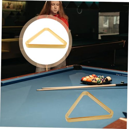 KOMBIUDA 2pcs Solid Wood Billiard Triangle Rack Pool Stand for Snooker Games Easy Setup Exceptional Craftsmanship