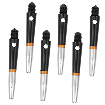 TOYANDONA 6pcs Aluminum Dart Shafts Reusable Lightweight Stems for Enhanced Performance Compatible Tip and Tip for Training and Play