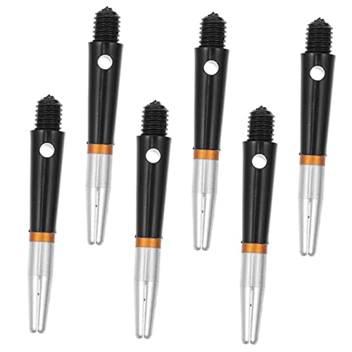TOYANDONA 6pcs Aluminum Dart Shafts Reusable Lightweight Stems for Enhanced Performance Compatible Tip and Tip for Training and Play