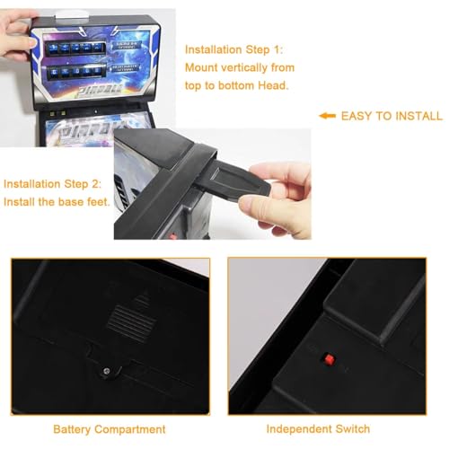 Super Pinball Machine Game - Electronic Arcade Toy with Digital Scoreboard, The Ultimate Mini Tabletop Pinball Game for Teens Kids, Ideal