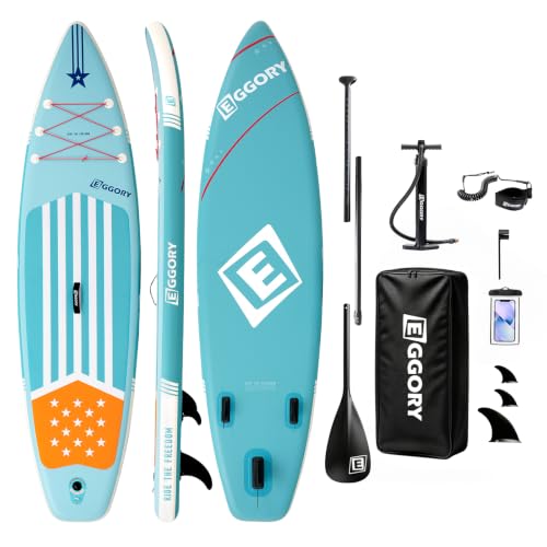 Inflatable Paddle Board,Stand Up Paddle Board Set, Extra Wide SUP Board with Removable Fin, Floating Paddle, Hand Pump, Waterproof Phone Pouch,Traveling Board - color: NF green