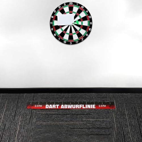 Dart Oche Tape, 2 Piece Removable Line for Dart Games with Waterproof Adhesive Coated Paper, Perfect Game Room, Club, Basement, Dorm, Party, Bar, Office, and Break Rooms