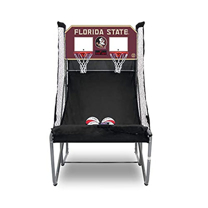 Pop-A-Shot - Home Dual Shot with NCAA Graphics l Sensor Scoring l 16 Game Modes l 7 Balls l Foldable Storage l for All NCAA Fans - style: Florida State Seminoles