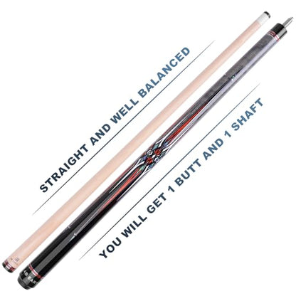 36 Inch/ 42 Inch/ 48 Inch Short Pool Cue Stick for Kids, Canadian Maple Billiard Cues for Tight Spaces - color: Grey 42"