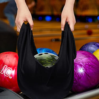 Civaner 3 Pack Bowling Ball Seesaw Bowling Ball Polisher Washable Bowlings Accessories Giant Bow Ling Balls Polisher Cleaner Towel Seesaw Holder Towel Bag Black - style: Classic