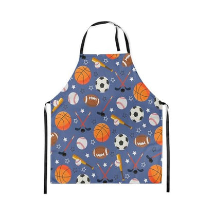 Manfei Volleyball Kids Kitchen Apron - color: Blue