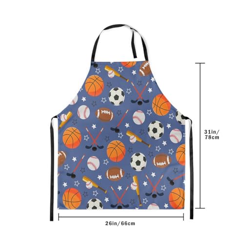Manfei Volleyball Kids Kitchen Apron - color: Blue