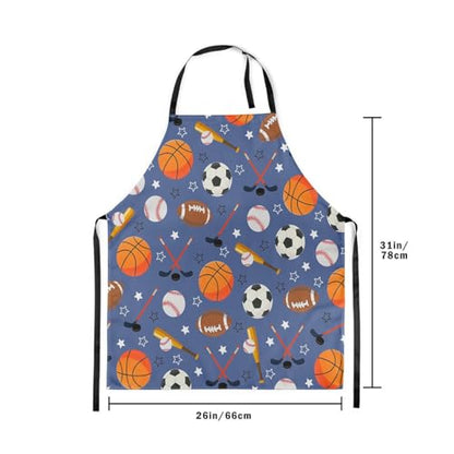 Manfei Volleyball Kids Kitchen Apron - color: Blue