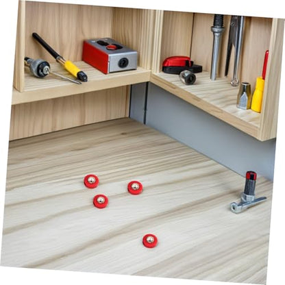 STOBAZA 30pcs Mini Shuffleboard Pucks Replacement Steel Plastic Rollers Lightweight Portable Tabletop Sliding Game Accessories for Family Gatherings and Party Fun