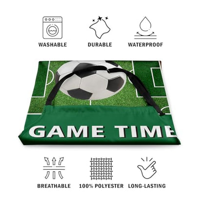 Manfei Baseball Kids Kitchen Apron - color: Green