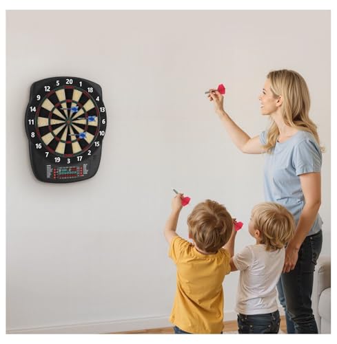 Electronic Dart Board, 13.5" Target Dartboard with 43 Games, 200+ Variations, 6 Darts & 50 Tips - LCD Scoring for Home, Game Room & Parties