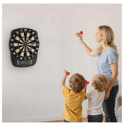 Electronic Dart Board, 13.5" Target Dartboard with 43 Games, 200+ Variations, 6 Darts & 50 Tips - LCD Scoring for Home, Game Room & Parties