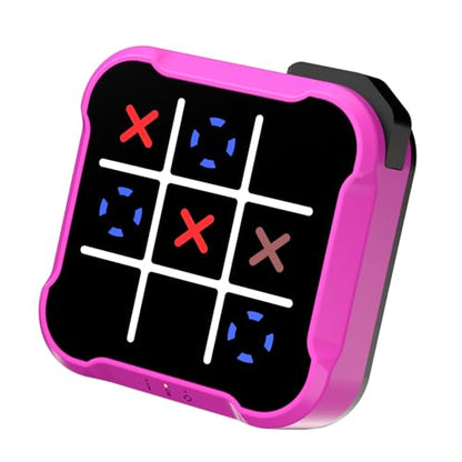 Electronic Tic Tac Toe Bolt Game, Handheld Digital Board Game, Electric Puzzle Game for Educational and Memory Growth, Portable Travel Games for Car Ride, Gift Ideal for Kids and Adults