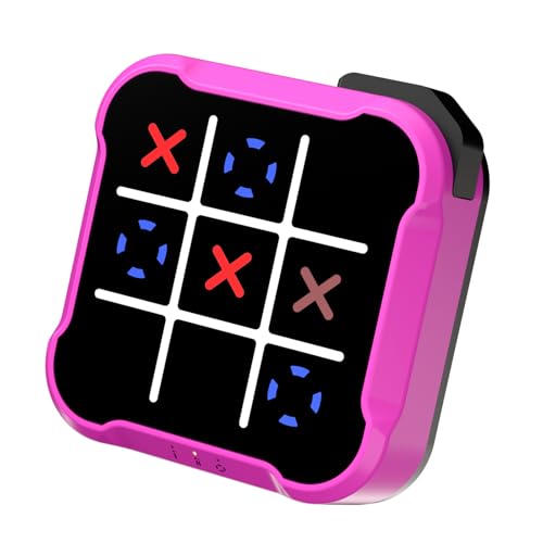 Electronic Tic Tac Toe Bolt Game, Handheld Digital Board Game, Electric Puzzle Game for Educational and Memory Growth, Portable Travel Games for Car Ride, Gift Ideal for Kids and Adults
