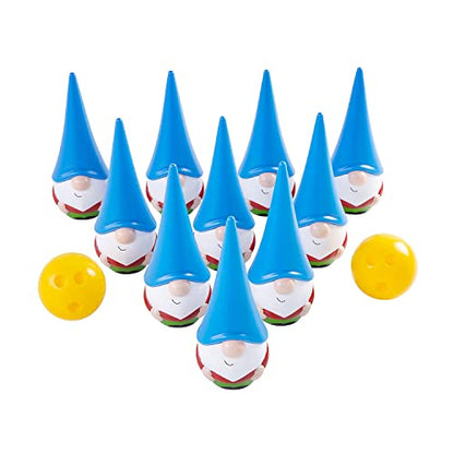 Fun Express Gnome Bowling Set, Christmas, Winter and Holiday Activites, 12 Piece Set, Includes Ten Pins and Two Balls, Great for School, Church and Work Parties VBS 2026