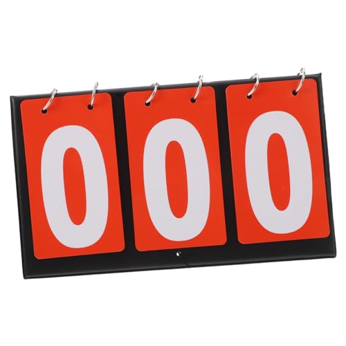 BESPORTBLE Multi-Functional Portable Flip Scoreboard for Basketball Volleyball Table Tennis Sturdy Tabletop Sports Score Keeper with Number Counter for Competitions