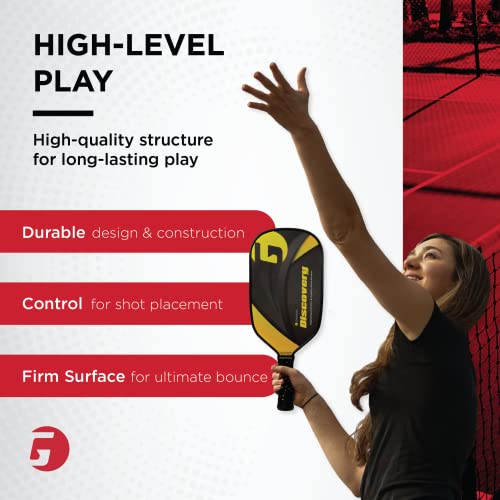 Gamma Pickleball Paddles, Venture Series, USAPA Approved, Graphite Composite Surface, Honeycomb Grip, Conqueror, Discovery, Odyssey, Unbeatable Control, High Performance - style: Discovery