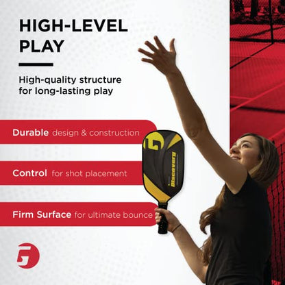 Gamma Pickleball Paddles, Venture Series, USAPA Approved, Graphite Composite Surface, Honeycomb Grip, Conqueror, Discovery, Odyssey, Unbeatable Control, High Performance - style: Discovery