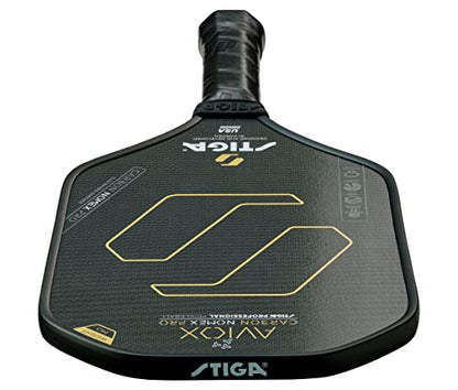 STIGA Aviox Pickleball Paddle | Midweight Paddle - USAPA Approved - Designed in Sweden - color: Gold, style: Aviox Carbon Nomex Pro