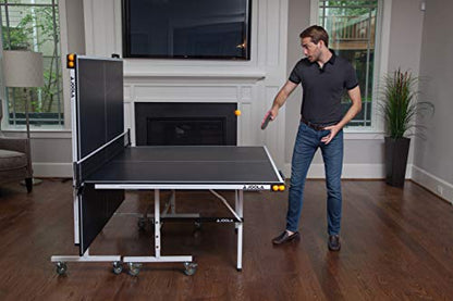 JOOLA Rally TL Professional MDF Indoor Ping Pong Table w/Quick Clamp Table Tennis Net & Post Set - 10 Minute Easy Assembly - Corner Ball Holders - Tournament Quality - Includes Playback Mode - size: 15mm