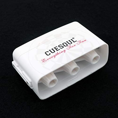 CUESOUL ANTIE Hard Dart Case with Peking Opera Mask Design and Dart Flights Case for Your Choice - color: Dart Flight Case-White