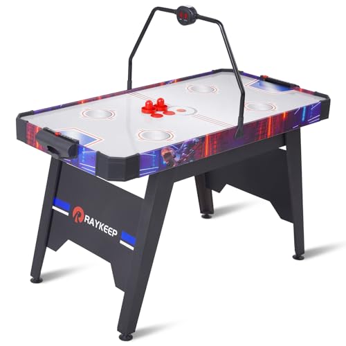 Air Hockey Pushers and Air Hockey Pucks, Indoor Games Goal Handles Paddles Replacement Accessories Set for Game Tables Equipment - color: Black-red
