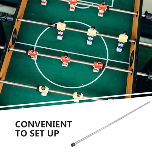 POPETPOP 2pcs Foosball Table Replacement Rods Durable Iron Operation Poles for Table Soccer Easy Install Accessories for Boy Girl Adults