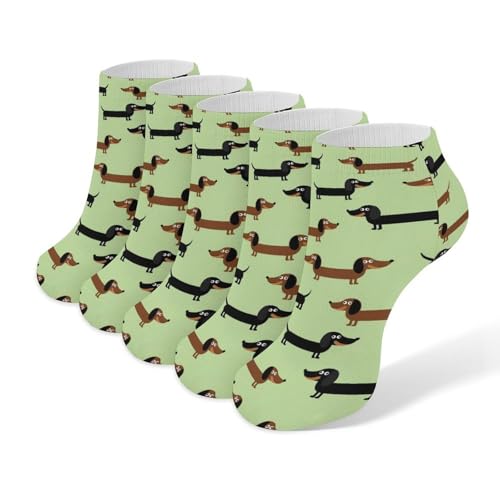 5 Pairs Women’s Low Cut Ankle Socks, Soft Athletic No Show for Running Yoga Daily Wear - color: Picture (17)